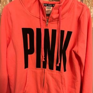 PINK Victoria’s Secret zippered hoodie with pockets!